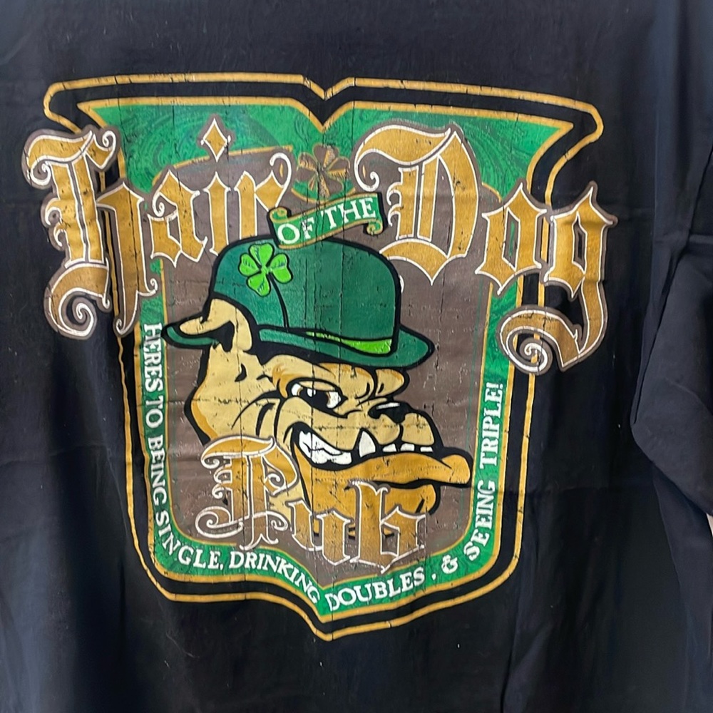 St. Paddy's Tees & Irish Drinking T-Shirt Size L “FLAIR OF THE DAY”-PUB